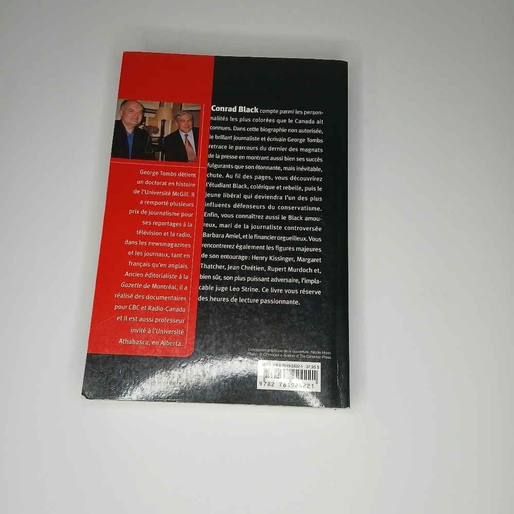Le Baron Black George Tombs Biographie non autorisée de Conrad Black du Canada - Picture 2 of 7